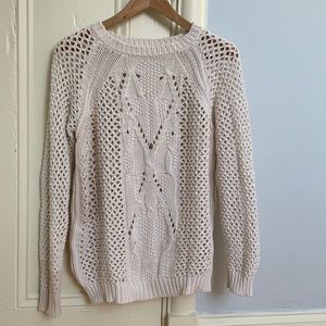 Athé Vanessa Bruno off-white openwork cotton jumper